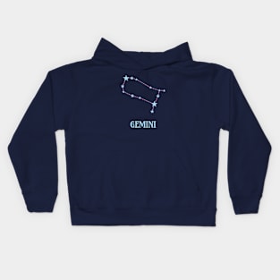 Gemini Zodiac Sign Constellation Kids Hoodie